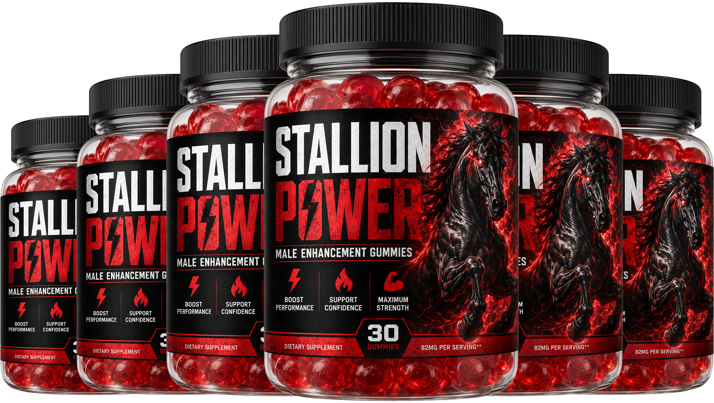 Six bottles of Stallion Power